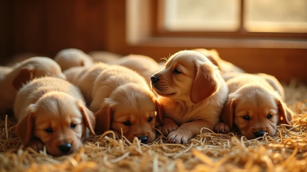Amber Valley Litter — 8 Golden Retriever Puppies